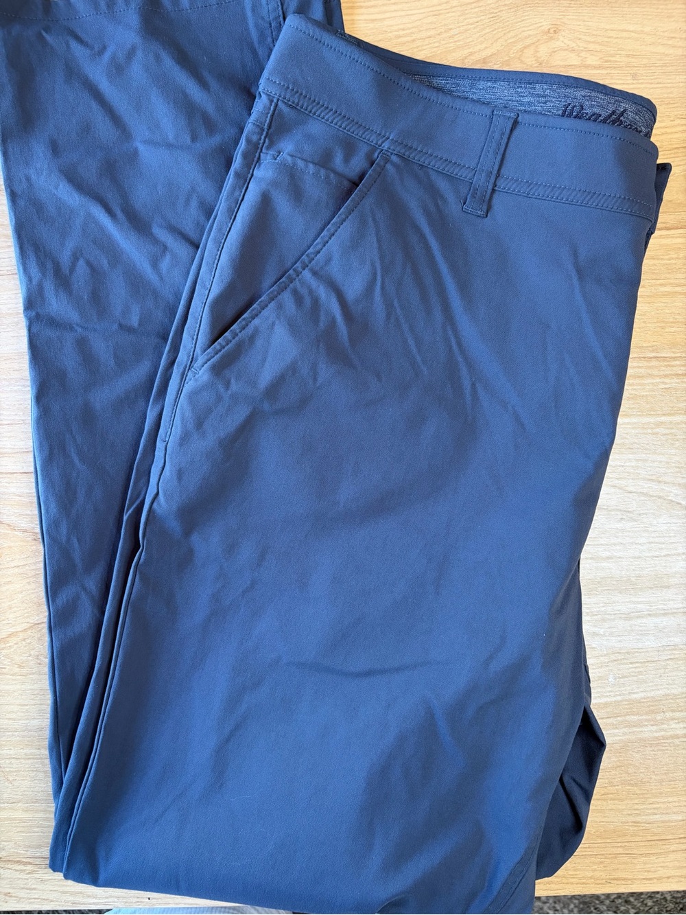 Weatherproof Vintage Mens Navy Blue Stretch Tech Outdoor Hiking Pants 38x32